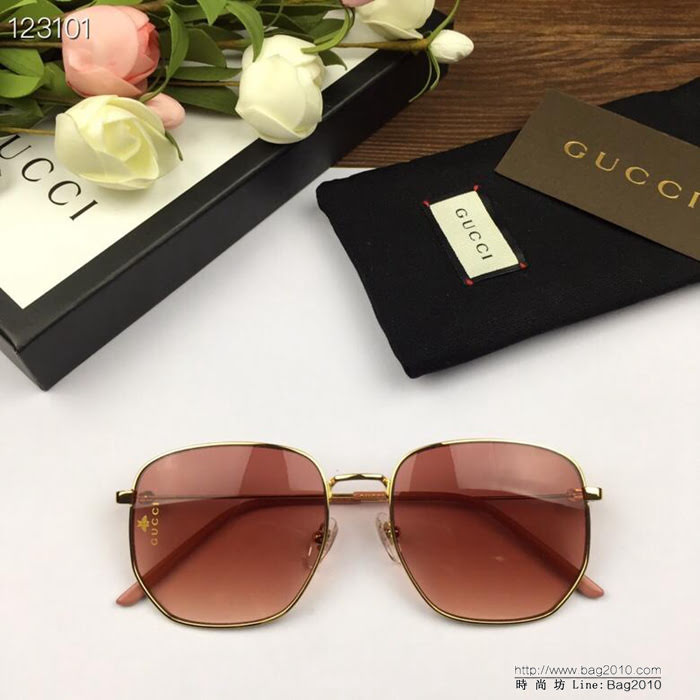 GUCCI古馳 官網同步 歐美風範 原單偏光 女款太陽鏡  lly1435